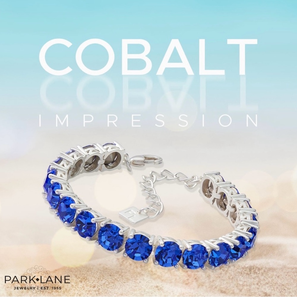 Park Lane Cobalt full size impression bracelet (Sapphire Blue)